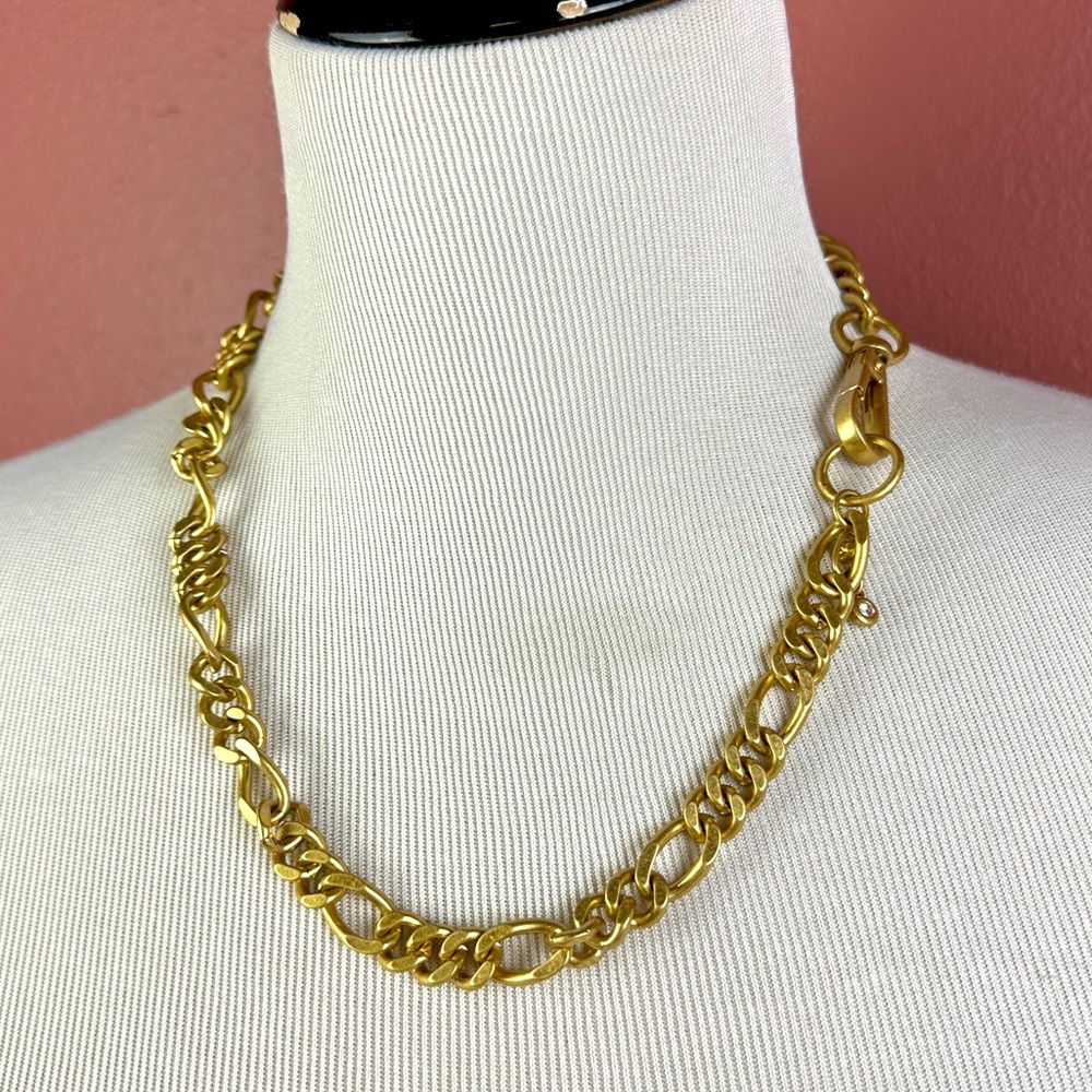 Cabi gold tone hardware chain link heavy short chain
